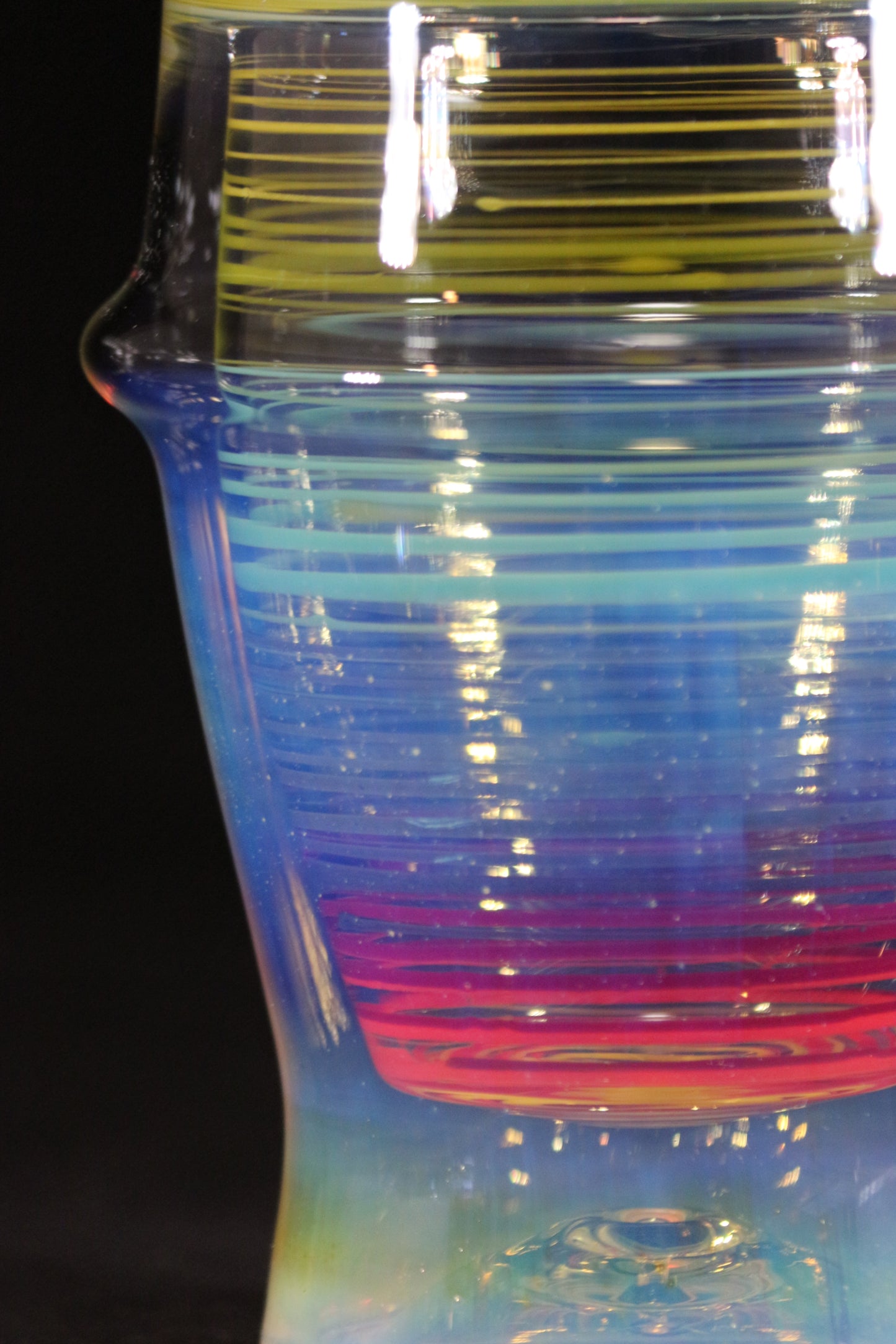 Candy stripe insulator 13 ounce w/lid